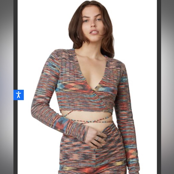 NIA Anjelica top REVOLVE wrap style top size M - Picture 2 of 6